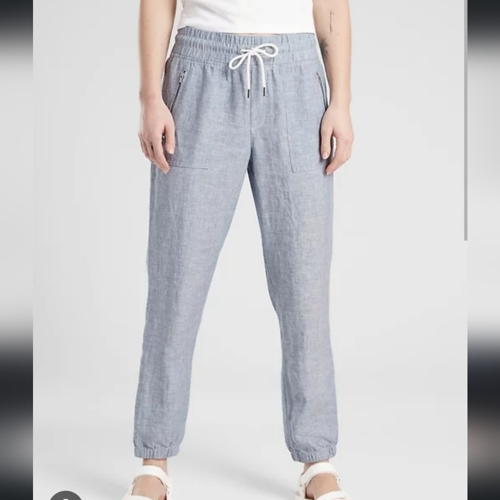 Athleta Cabo Linen Jogger, Size 10